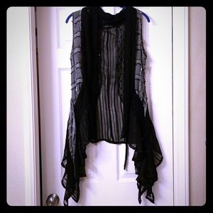 🕘Reserved🕘Dolce Cabo Boho Black witchy vest